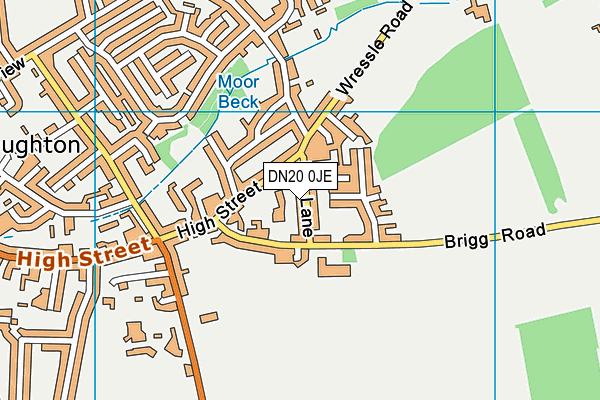 DN20 0JE map - OS VectorMap District (Ordnance Survey)