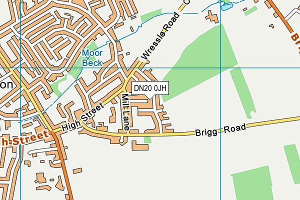 DN20 0JH map - OS VectorMap District (Ordnance Survey)