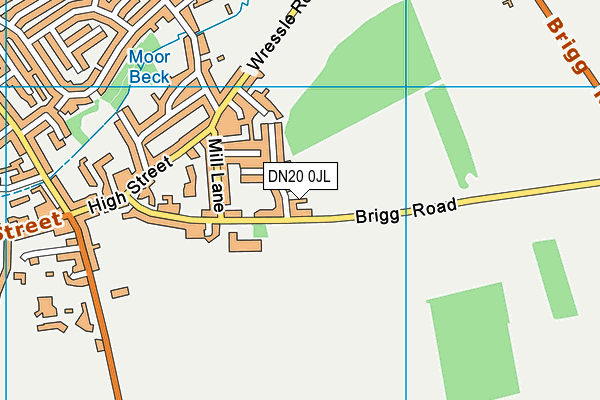 DN20 0JL map - OS VectorMap District (Ordnance Survey)