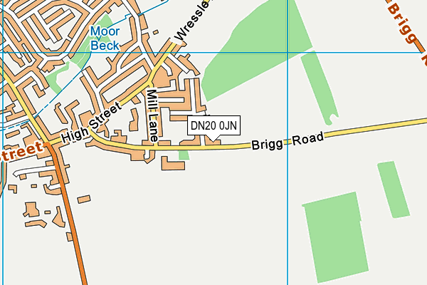 DN20 0JN map - OS VectorMap District (Ordnance Survey)