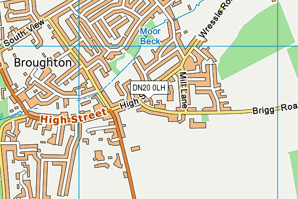 DN20 0LH map - OS VectorMap District (Ordnance Survey)