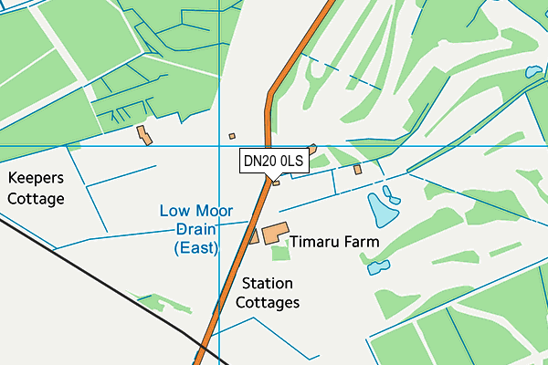 Elsham Golf Club map (DN20 0LS) - OS VectorMap District (Ordnance Survey)