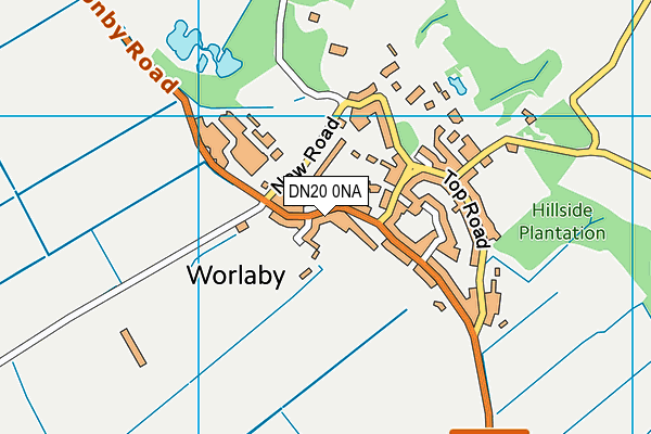 Worlaby Academy map (DN20 0NA) - OS VectorMap District (Ordnance Survey)