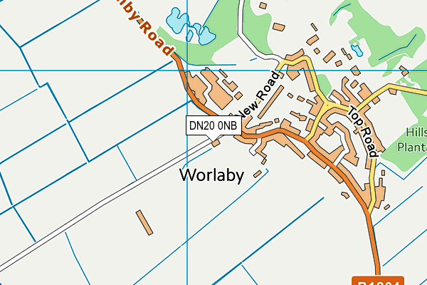 DN20 0NB map - OS VectorMap District (Ordnance Survey)