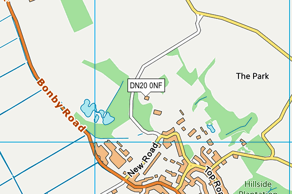 DN20 0NF map - OS VectorMap District (Ordnance Survey)