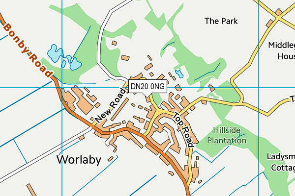 DN20 0NG map - OS VectorMap District (Ordnance Survey)