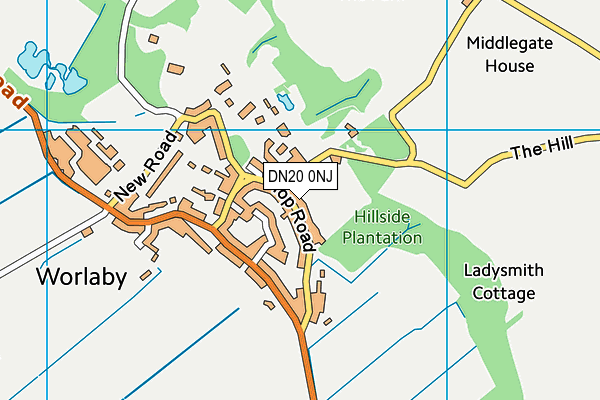 DN20 0NJ map - OS VectorMap District (Ordnance Survey)