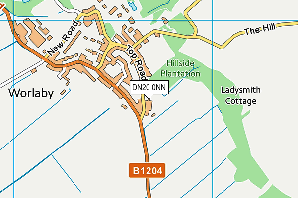 DN20 0NN map - OS VectorMap District (Ordnance Survey)