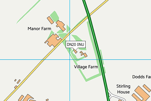 DN20 0NU map - OS VectorMap District (Ordnance Survey)