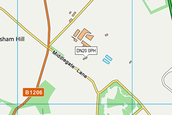 DN20 0PH map - OS VectorMap District (Ordnance Survey)