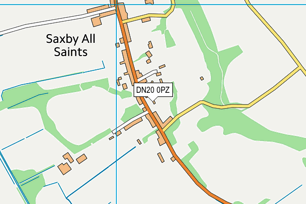 DN20 0PZ map - OS VectorMap District (Ordnance Survey)