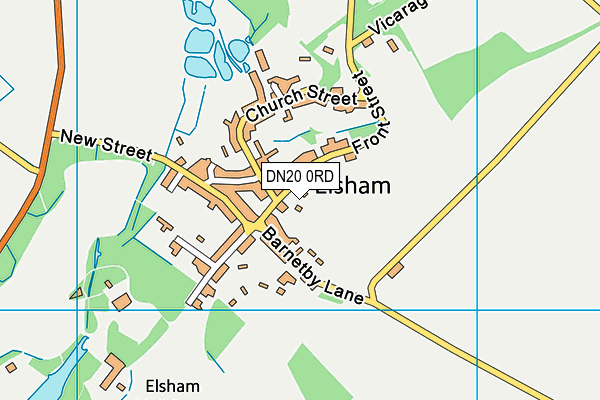 DN20 0RD map - OS VectorMap District (Ordnance Survey)