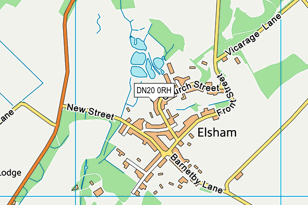 DN20 0RH map - OS VectorMap District (Ordnance Survey)