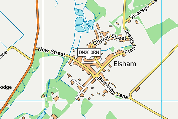 DN20 0RN map - OS VectorMap District (Ordnance Survey)