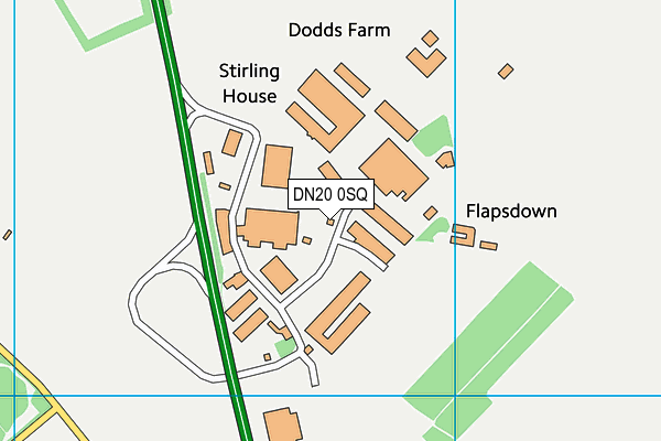 DN20 0SQ map - OS VectorMap District (Ordnance Survey)