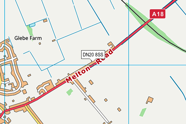 DN20 8SS map - OS VectorMap District (Ordnance Survey)