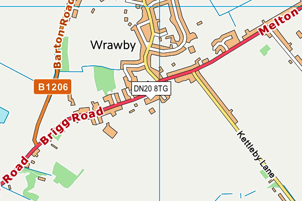 DN20 8TG map - OS VectorMap District (Ordnance Survey)