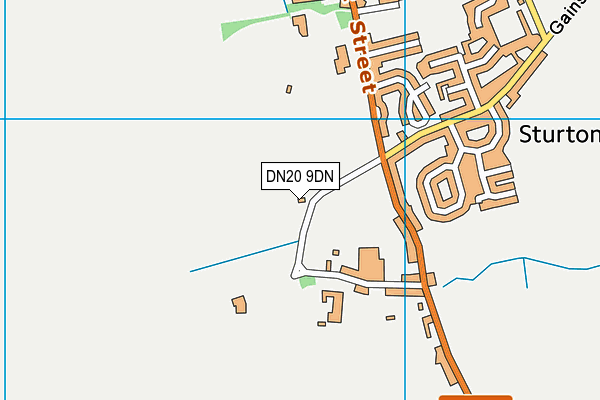 DN20 9DN map - OS VectorMap District (Ordnance Survey)