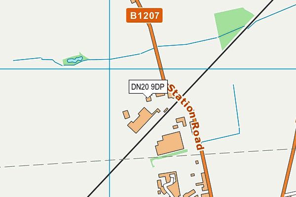 DN20 9DP map - OS VectorMap District (Ordnance Survey)
