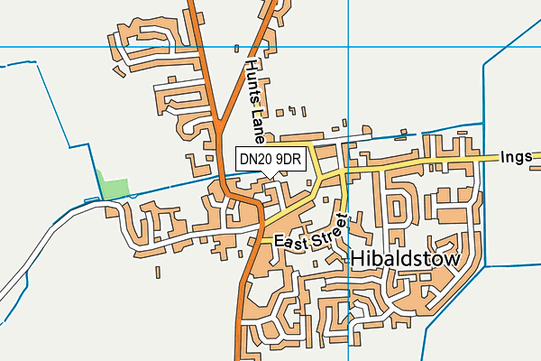 DN20 9DR map - OS VectorMap District (Ordnance Survey)