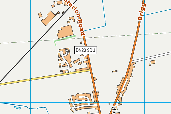 DN20 9DU map - OS VectorMap District (Ordnance Survey)