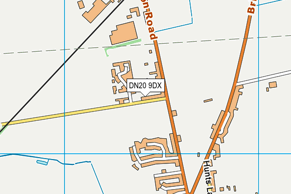 DN20 9DX map - OS VectorMap District (Ordnance Survey)