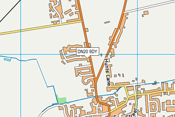 DN20 9DY map - OS VectorMap District (Ordnance Survey)