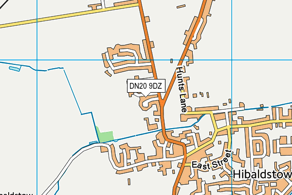 DN20 9DZ map - OS VectorMap District (Ordnance Survey)