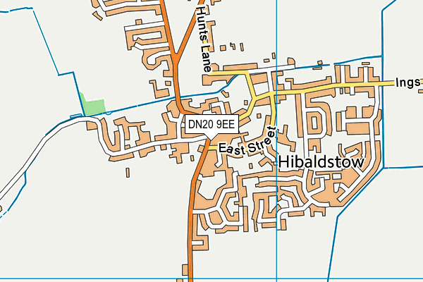 DN20 9EE map - OS VectorMap District (Ordnance Survey)