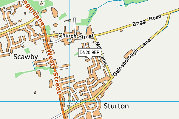 DN20 9EP map - OS VectorMap District (Ordnance Survey)