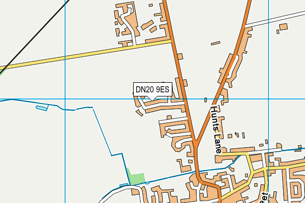 DN20 9ES map - OS VectorMap District (Ordnance Survey)