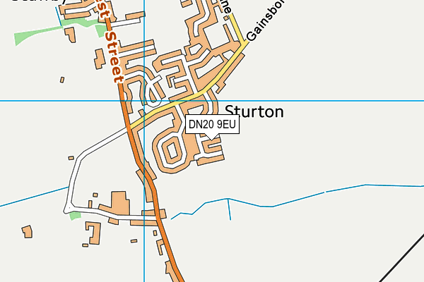 DN20 9EU map - OS VectorMap District (Ordnance Survey)