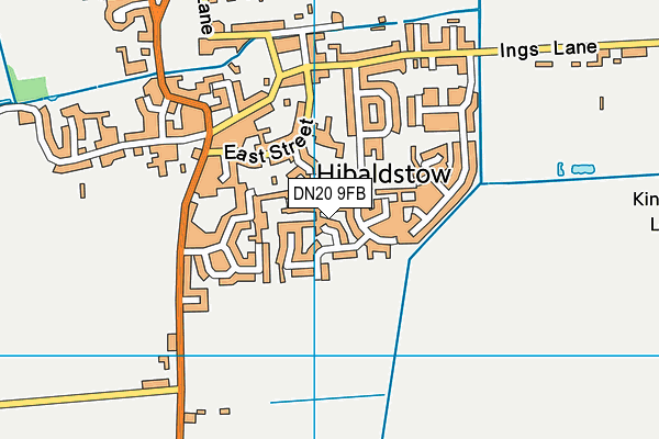 DN20 9FB map - OS VectorMap District (Ordnance Survey)