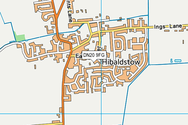 DN20 9FG map - OS VectorMap District (Ordnance Survey)
