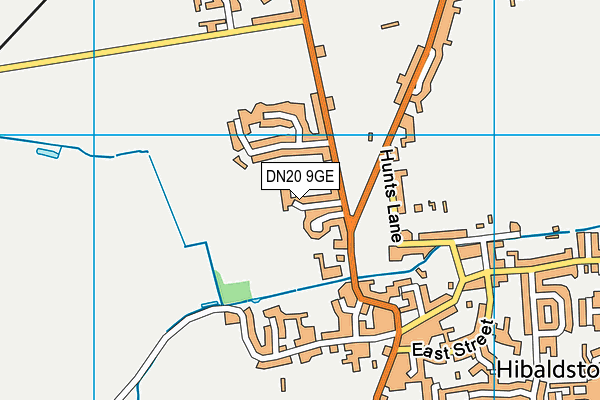 DN20 9GE map - OS VectorMap District (Ordnance Survey)