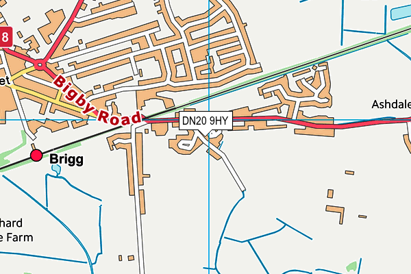 DN20 9HY map - OS VectorMap District (Ordnance Survey)