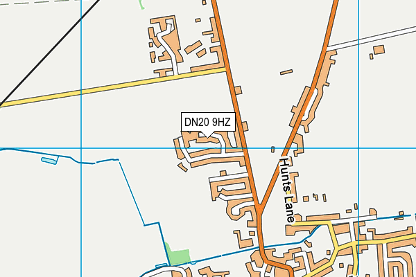 DN20 9HZ map - OS VectorMap District (Ordnance Survey)