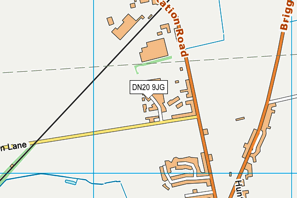 DN20 9JG map - OS VectorMap District (Ordnance Survey)