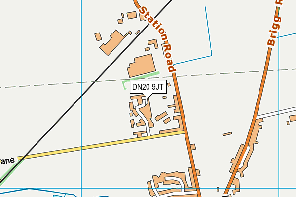 DN20 9JT map - OS VectorMap District (Ordnance Survey)