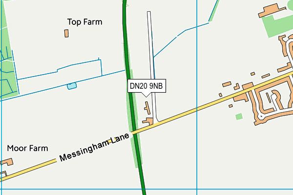 DN20 9NB map - OS VectorMap District (Ordnance Survey)
