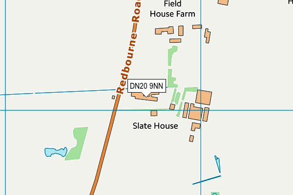 DN20 9NN map - OS VectorMap District (Ordnance Survey)