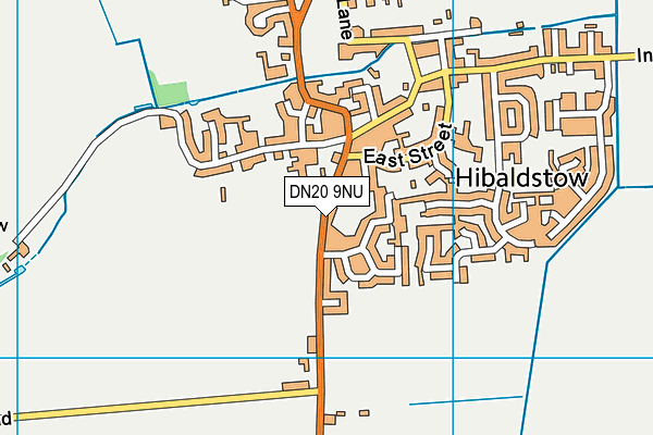 DN20 9NU map - OS VectorMap District (Ordnance Survey)