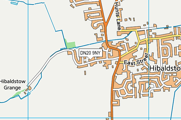 DN20 9NY map - OS VectorMap District (Ordnance Survey)