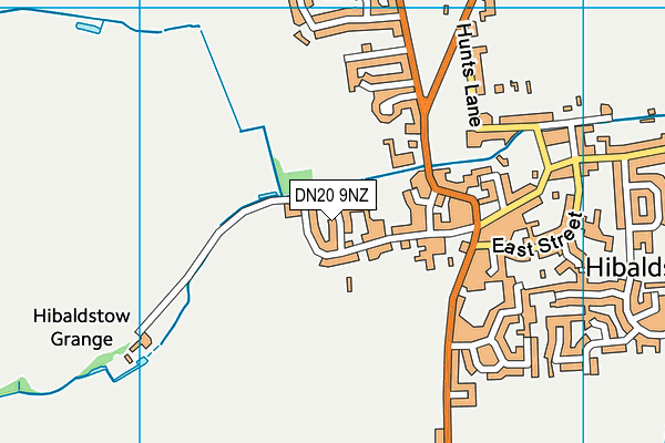 DN20 9NZ map - OS VectorMap District (Ordnance Survey)