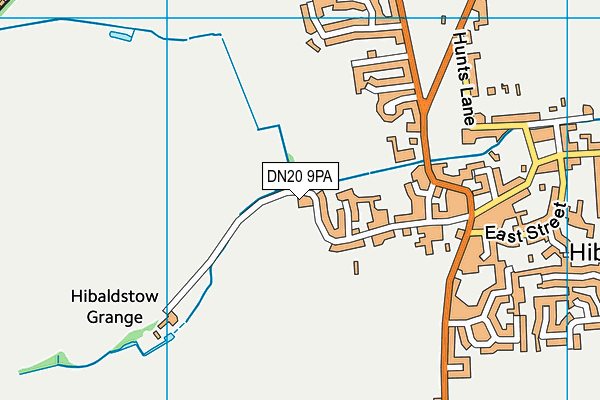 DN20 9PA map - OS VectorMap District (Ordnance Survey)