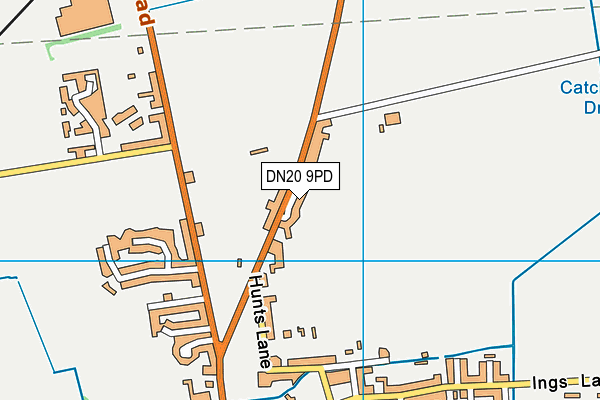 DN20 9PD map - OS VectorMap District (Ordnance Survey)
