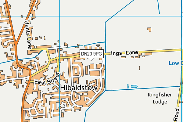 DN20 9PG map - OS VectorMap District (Ordnance Survey)