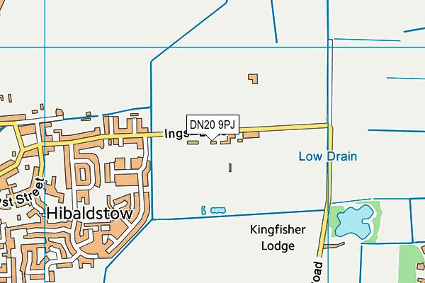 DN20 9PJ map - OS VectorMap District (Ordnance Survey)