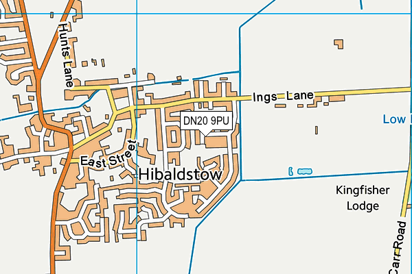DN20 9PU map - OS VectorMap District (Ordnance Survey)