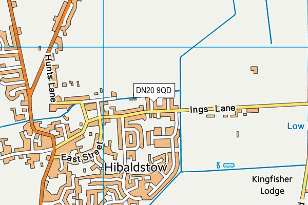 DN20 9QD map - OS VectorMap District (Ordnance Survey)